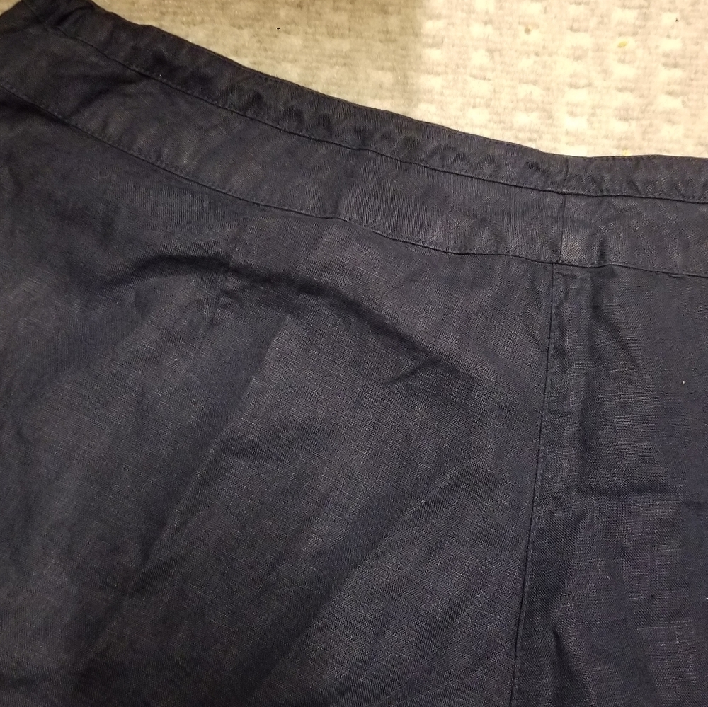 Margaritaville Deep Navy Blue Linen Shorts NWT - Picture 4 of 10